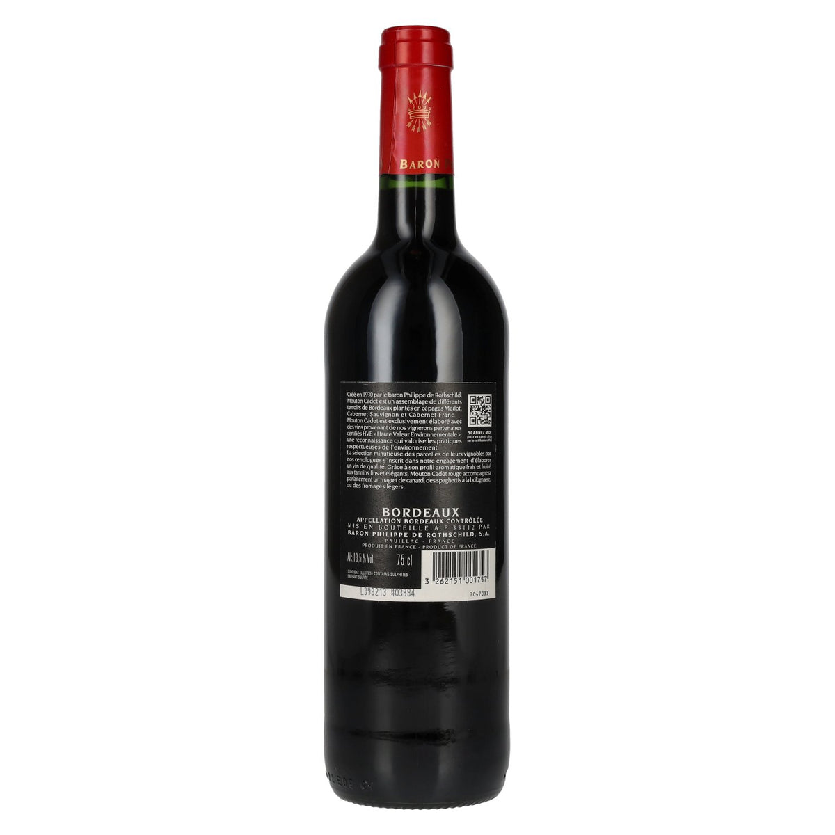 Baron Philippe de Rothschild MOUTON CADET Bordeaux rood 2023 13,5% vol. 0,75 l