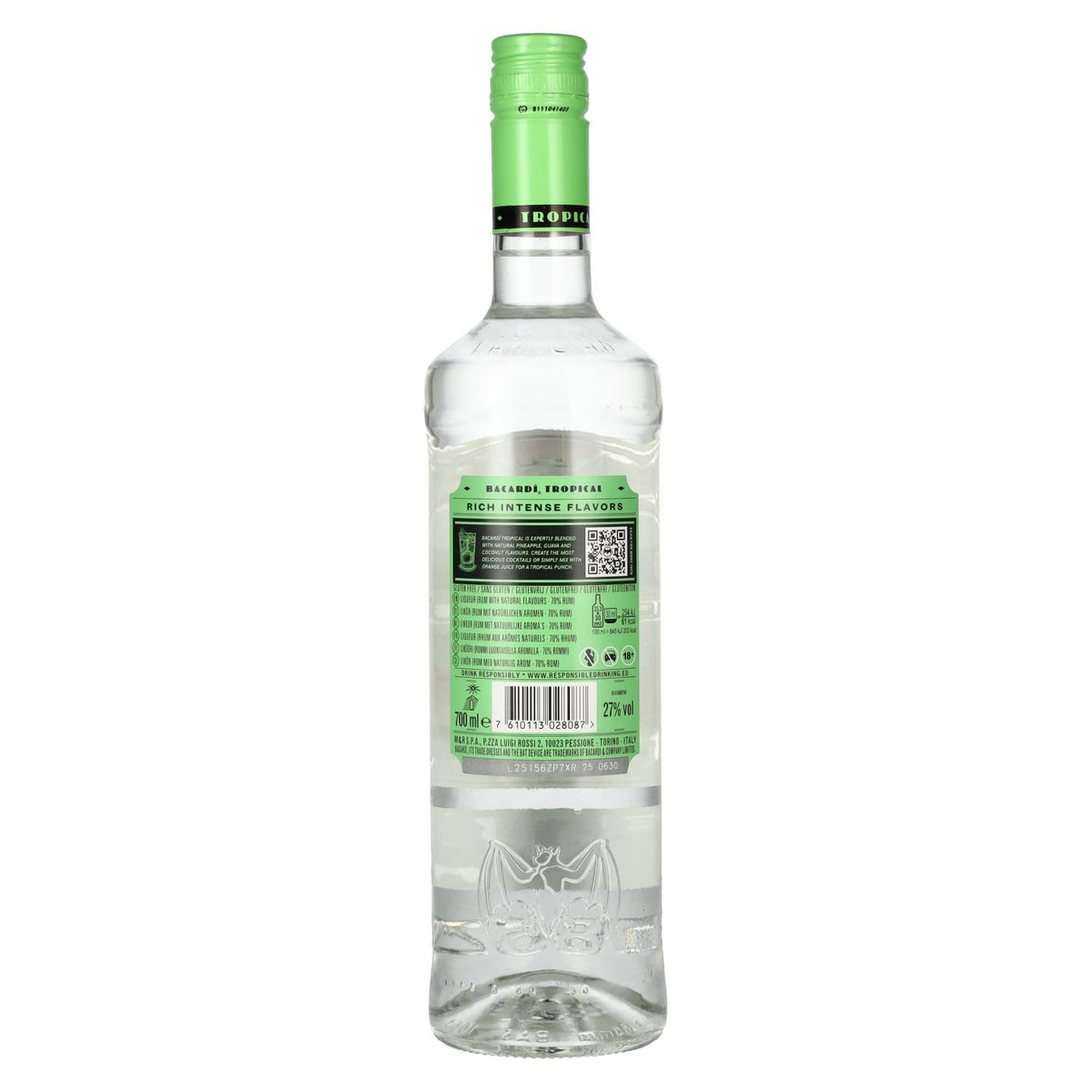 Bacardi TROPICAL Rum en likeur met natuurlijke aroma's 27% vol. 0,7 l