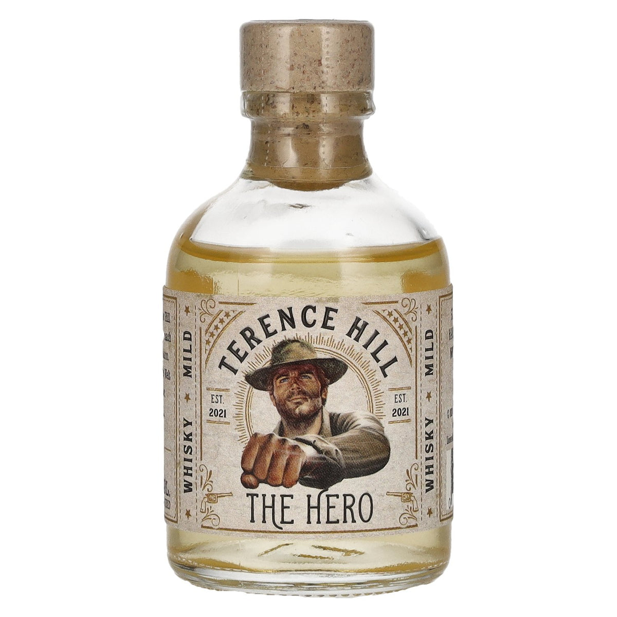 Terence Hill THE HERO Whisky Mild 46% vol. 0,05 l