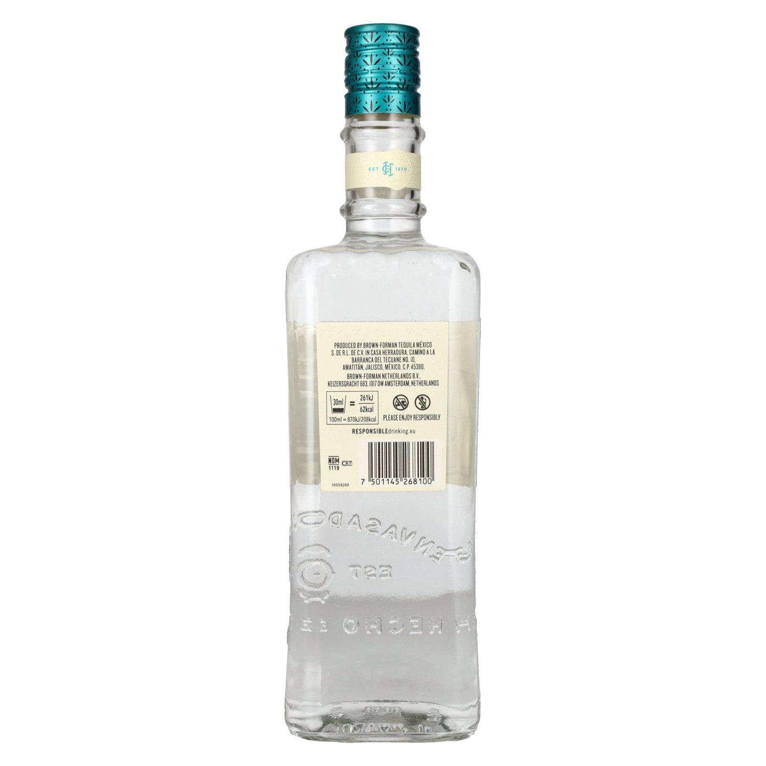 El Jimador Tequila Blanco 100% Agave Azul 38% Vol. 0,7l