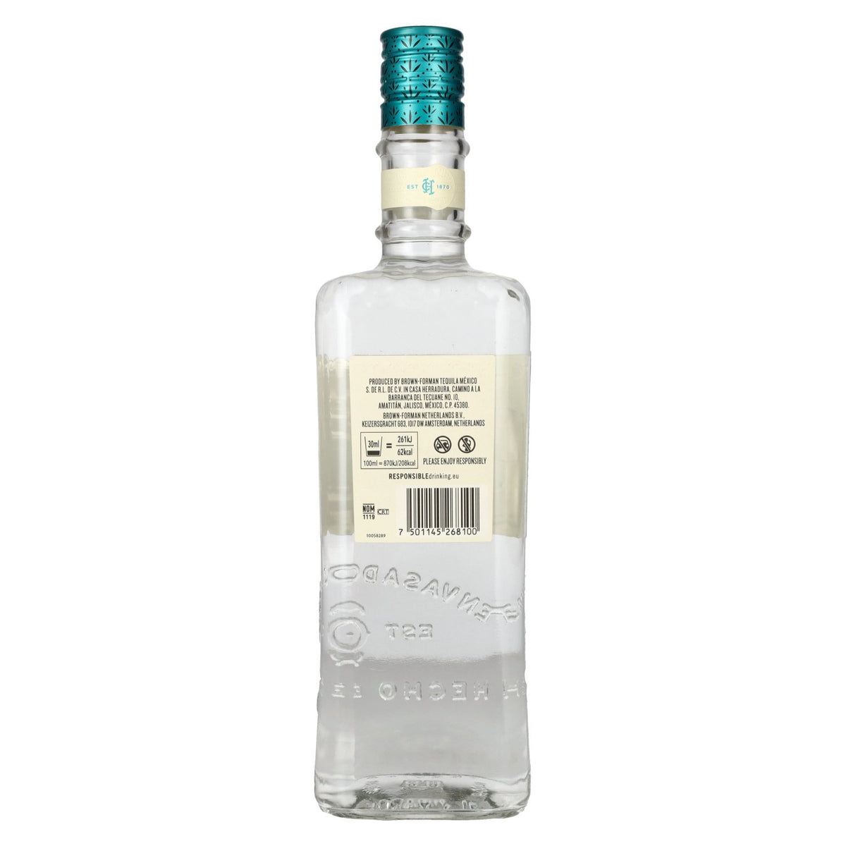 El Jimador Tequila Blanco 100% Agave Azul 38% Vol. 0,7l