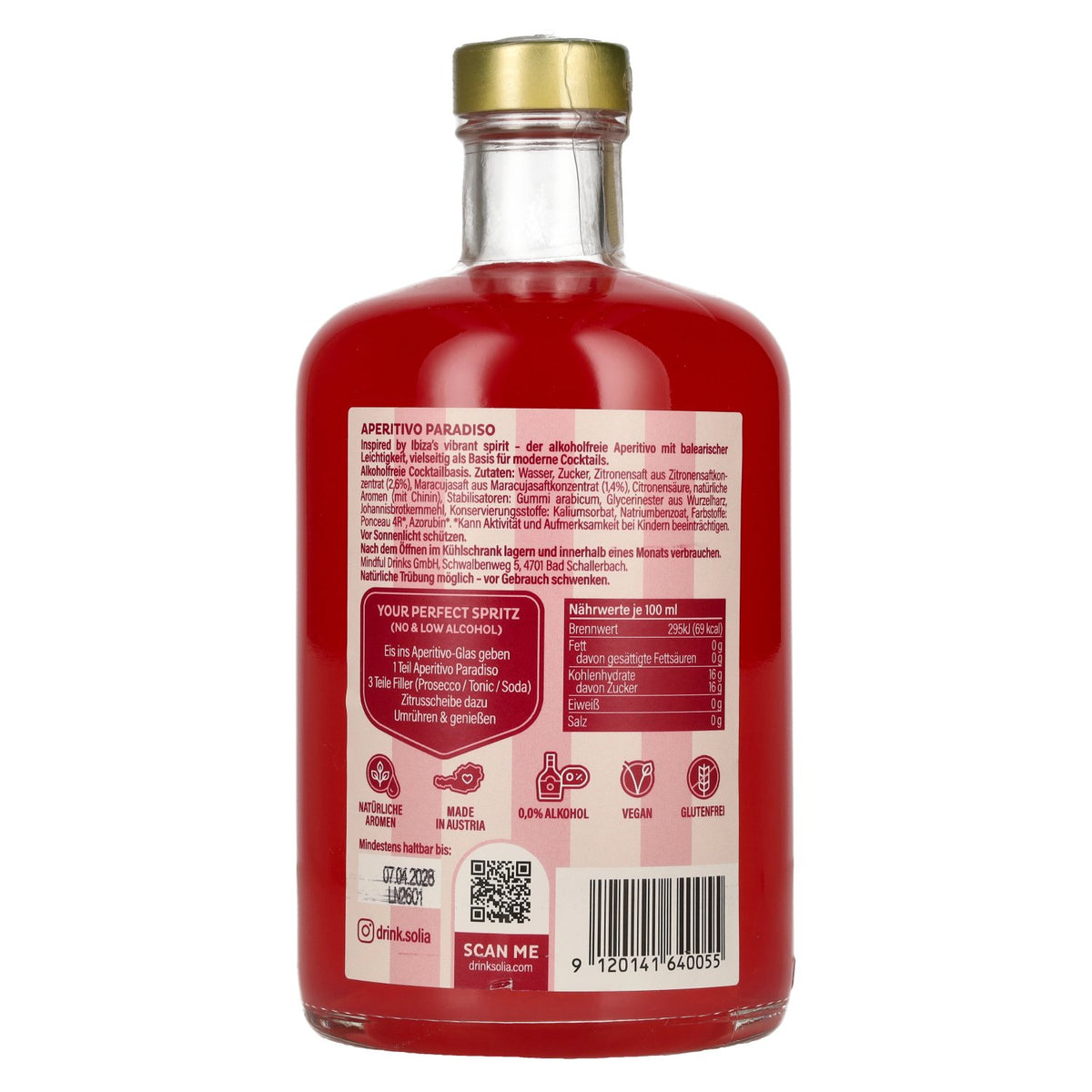Solia 0.0 non-alcoholic Aperitivo PARADISO 0,5l