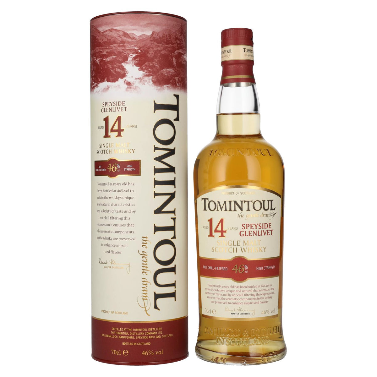 Tomintoul 14 Years Old Single Malt Scotch Whisky 46% Vol. 0,7l in Geschenkbox