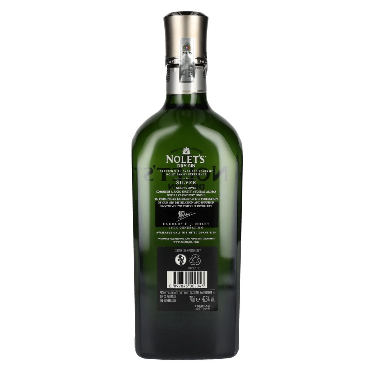 Nolet's Dry Gin Silver 47.6% vol. 0.7 l