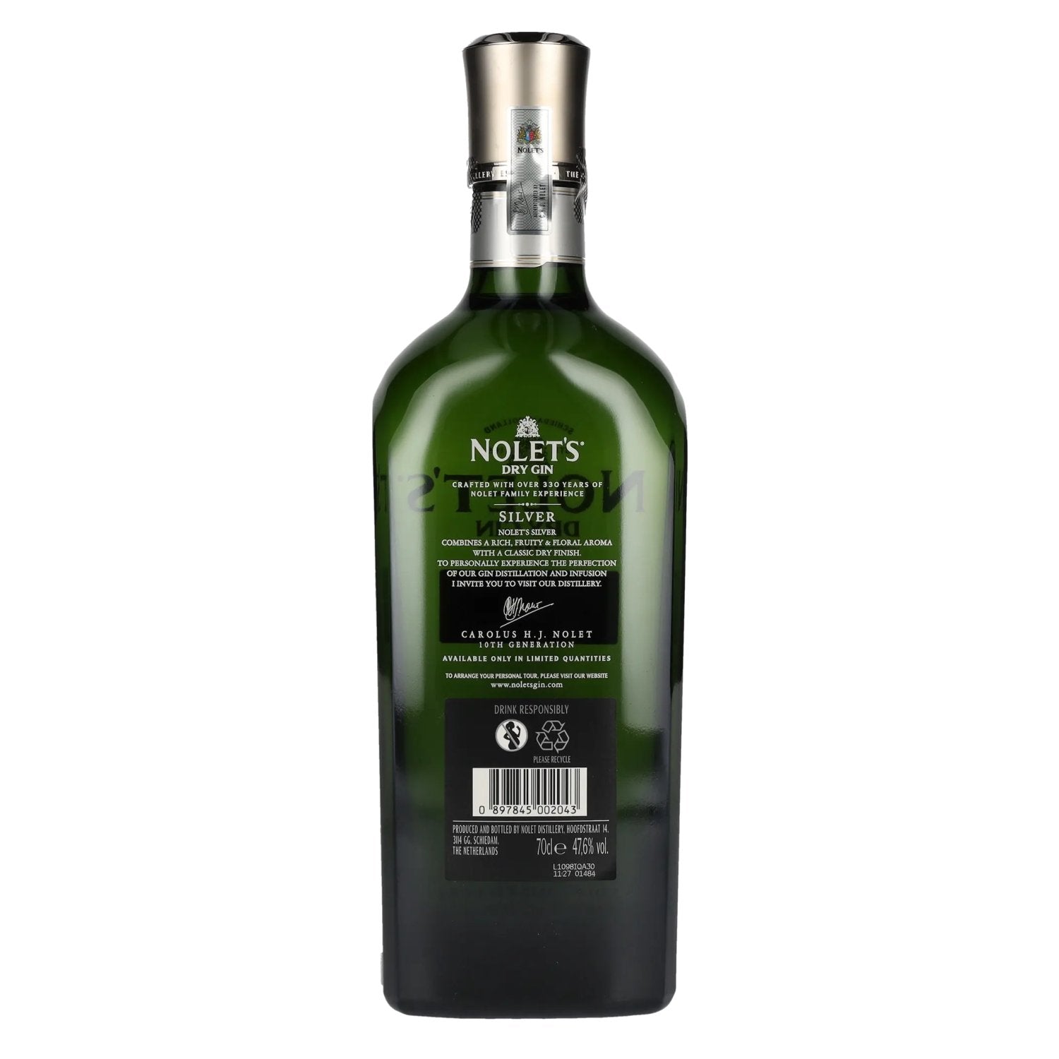 Nolet's Dry Gin Silver 47,6% Vol. 0,7l