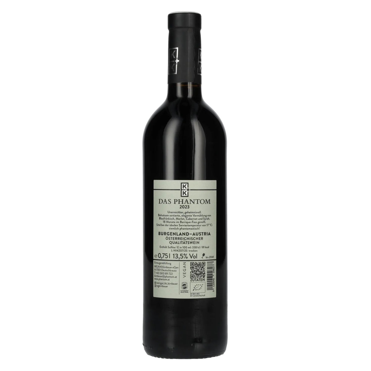 K+K Kirnbauer DAS PHANTOM 2023 13,5 % vol. 0,75 l