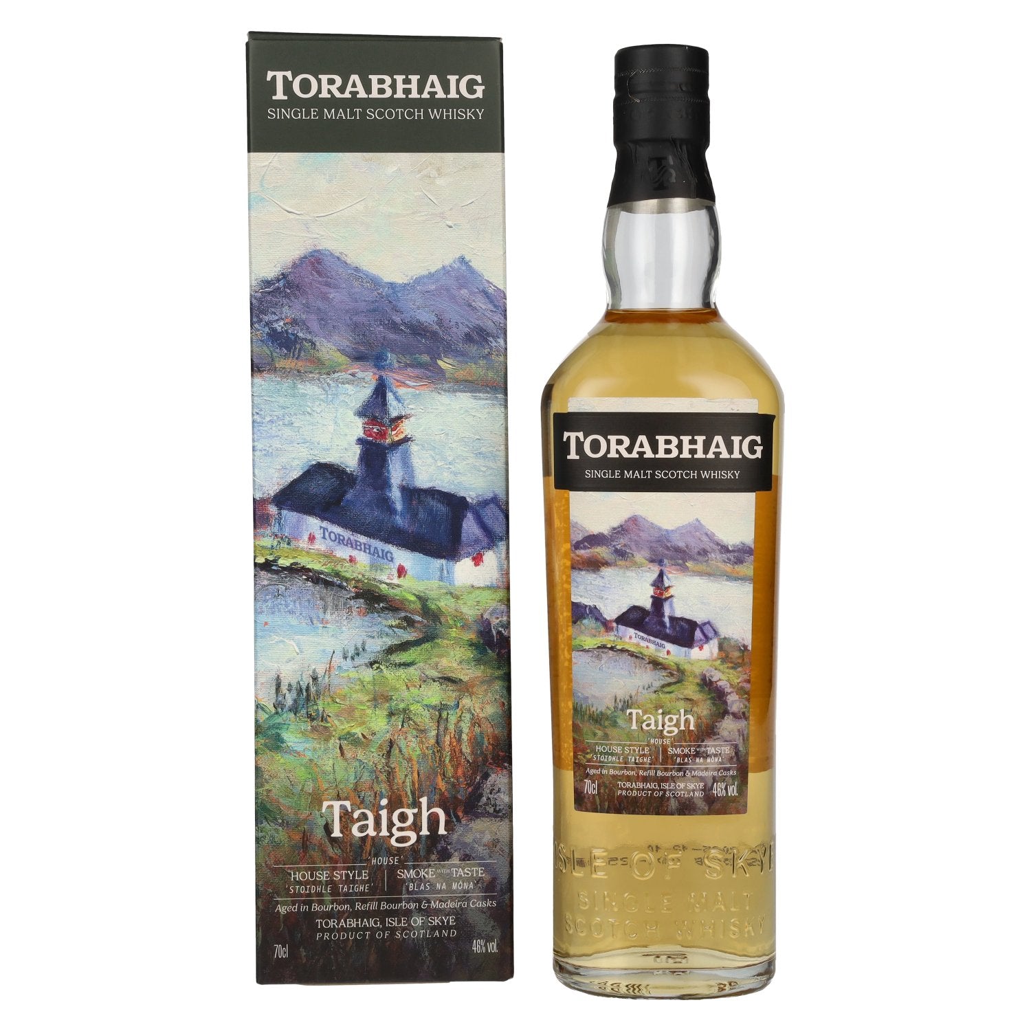 Torabhaig TAIGH Huisstijl Stoidhle Taighe Single Malt 46% Vol. 0,7l in geschenkverpakking