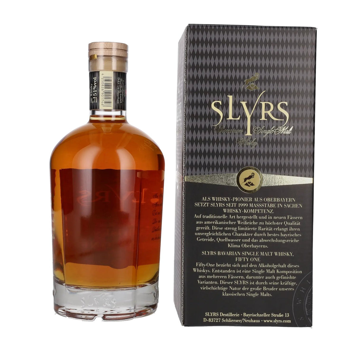 Slyrs FIFTY ONE Single Malt Whisky 51% Vol. 0,7l in Geschenkbox