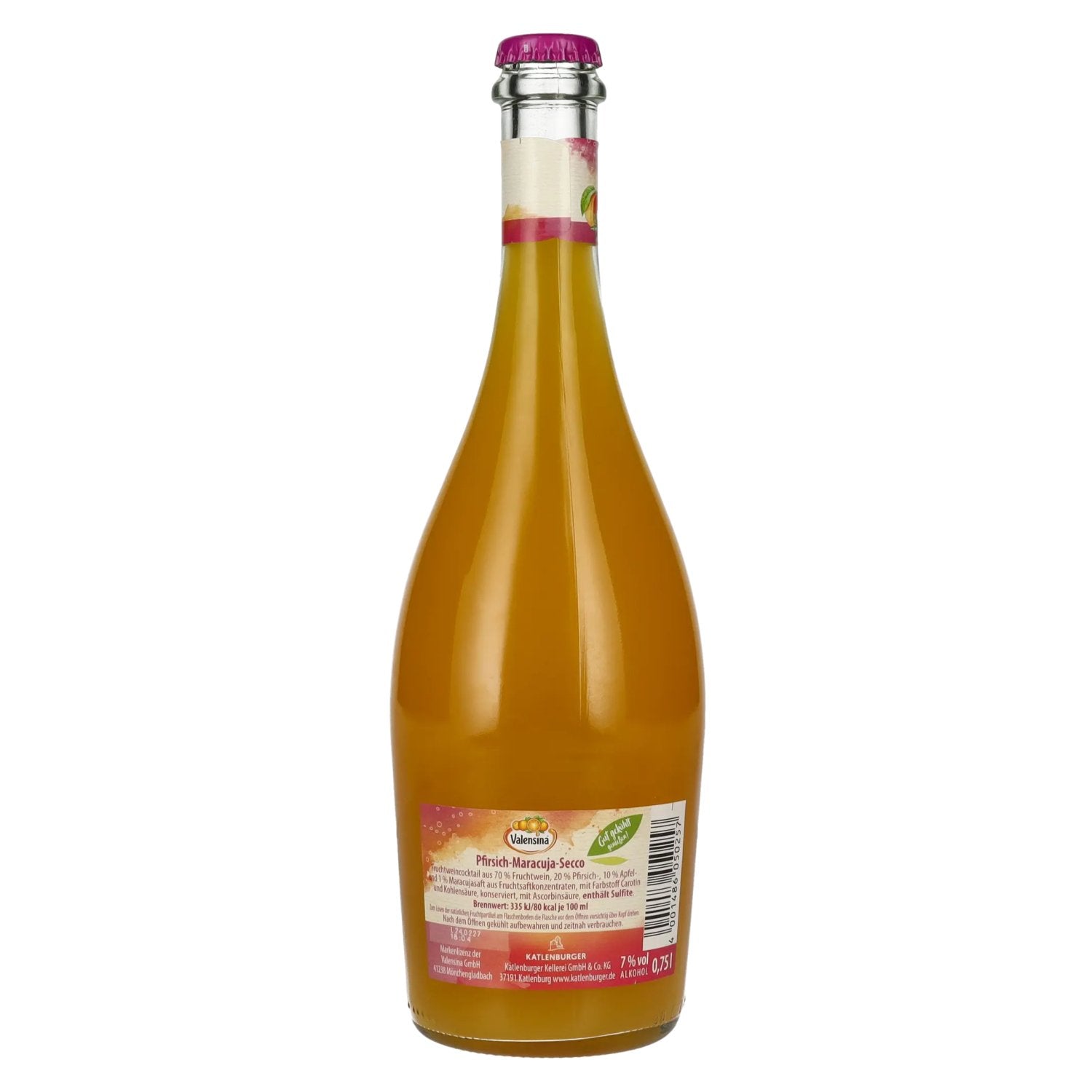 Katlenburger Valensina Pêche-Maracuja Secco 7% Vol. 0,75l
