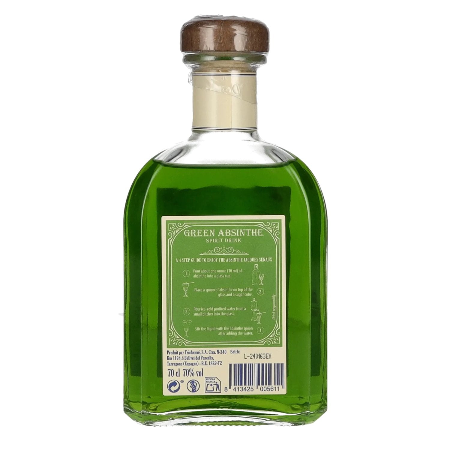 Jacques Senaux Green Absinthe 70% Vol. 0,7l – delicando
