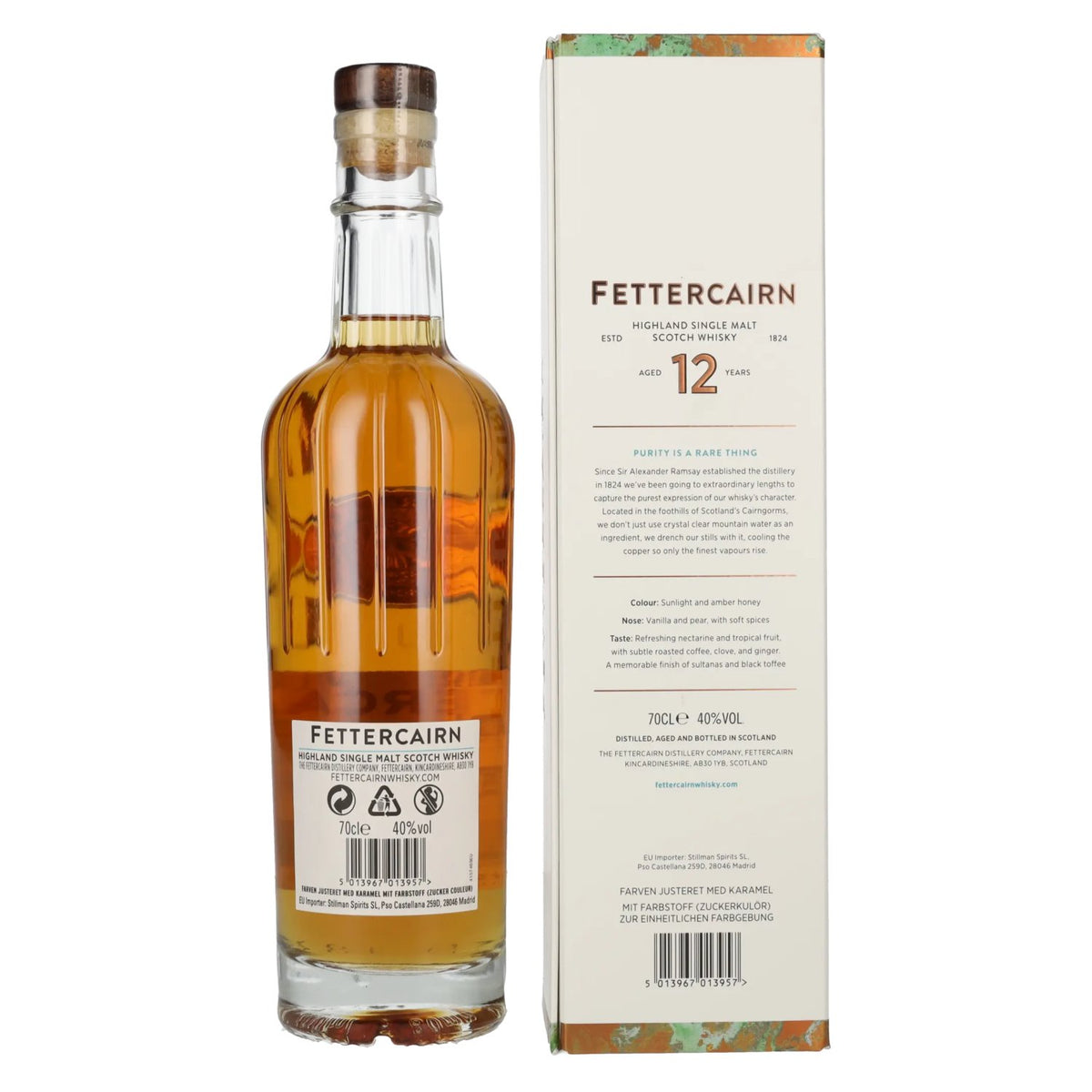 Fettercairn 12 Years Old Highland Single Malt Scotch Whisky 40% Vol. 0,7l in Geschenkbox