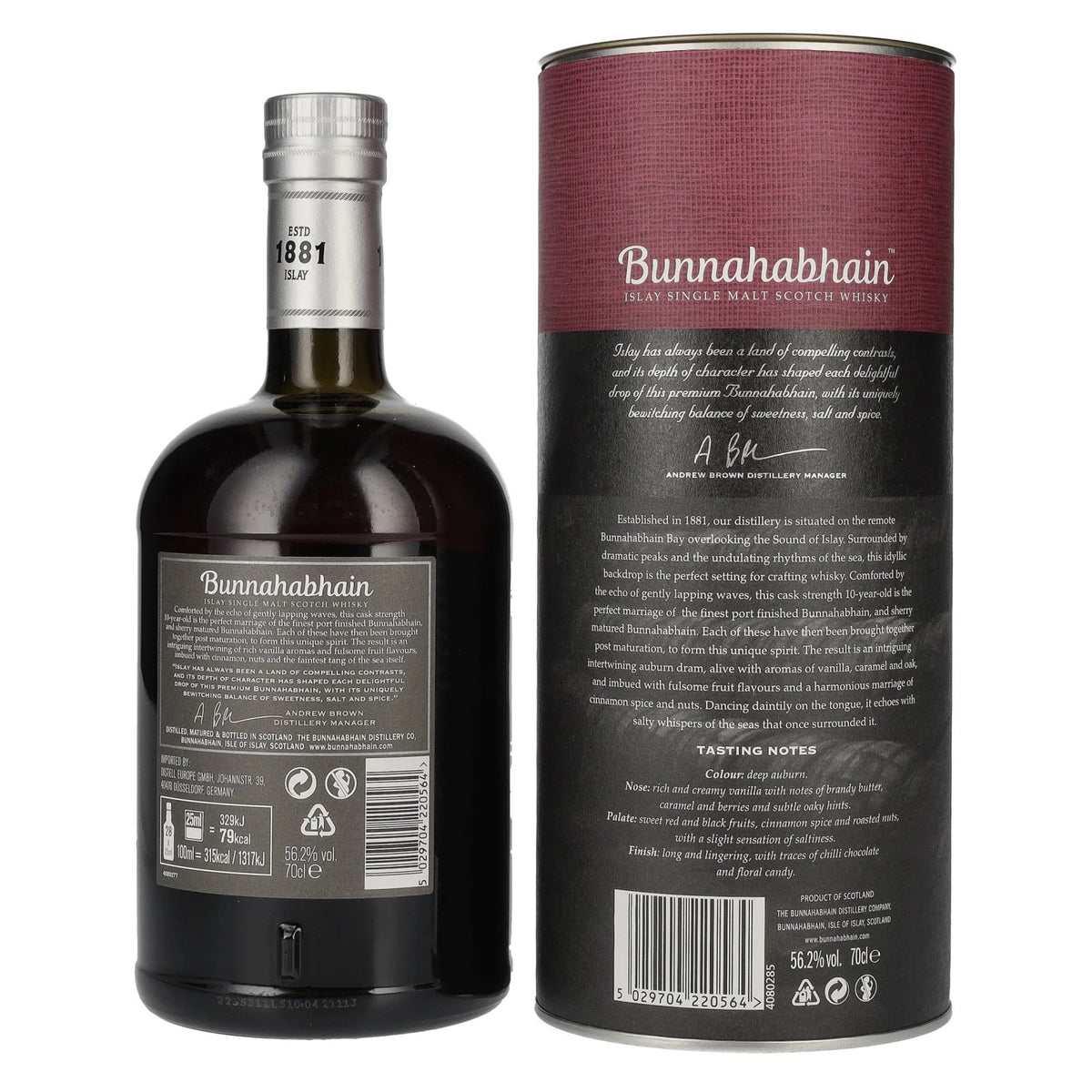 Bunnahabhain AONADH Islay Single Malt Limited Release nr. 9 56,2% vol. 0,7 l in geschenkverpakking