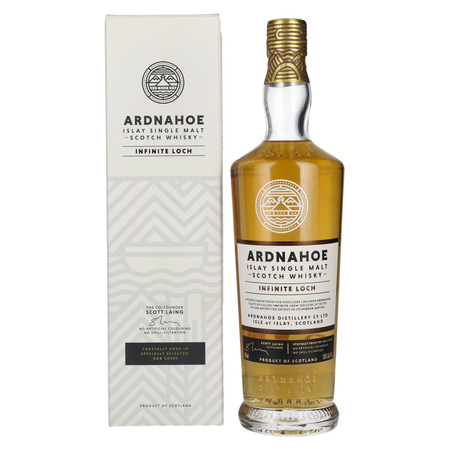 Ardnahoe Infinite Loch Islay Single Malt Scotch Whisky 50% vol. 0,7l en boîte cadeau