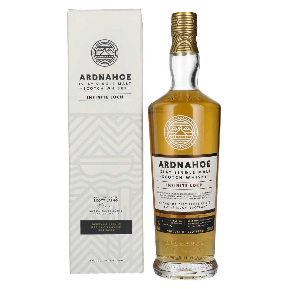 Ardnahoe Infinite Loch Islay Single Malt Scotch Whisky 50% vol. 0,7l en boîte cadeau