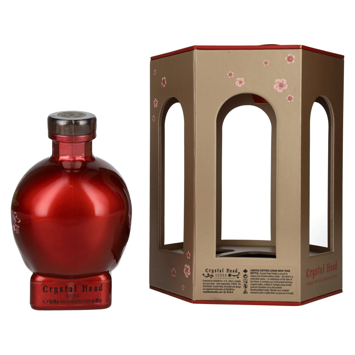 Crystal Head Vodka Lunar Year HORSE Limited Edition 40% Vol. 0,7l in Geschenkbox