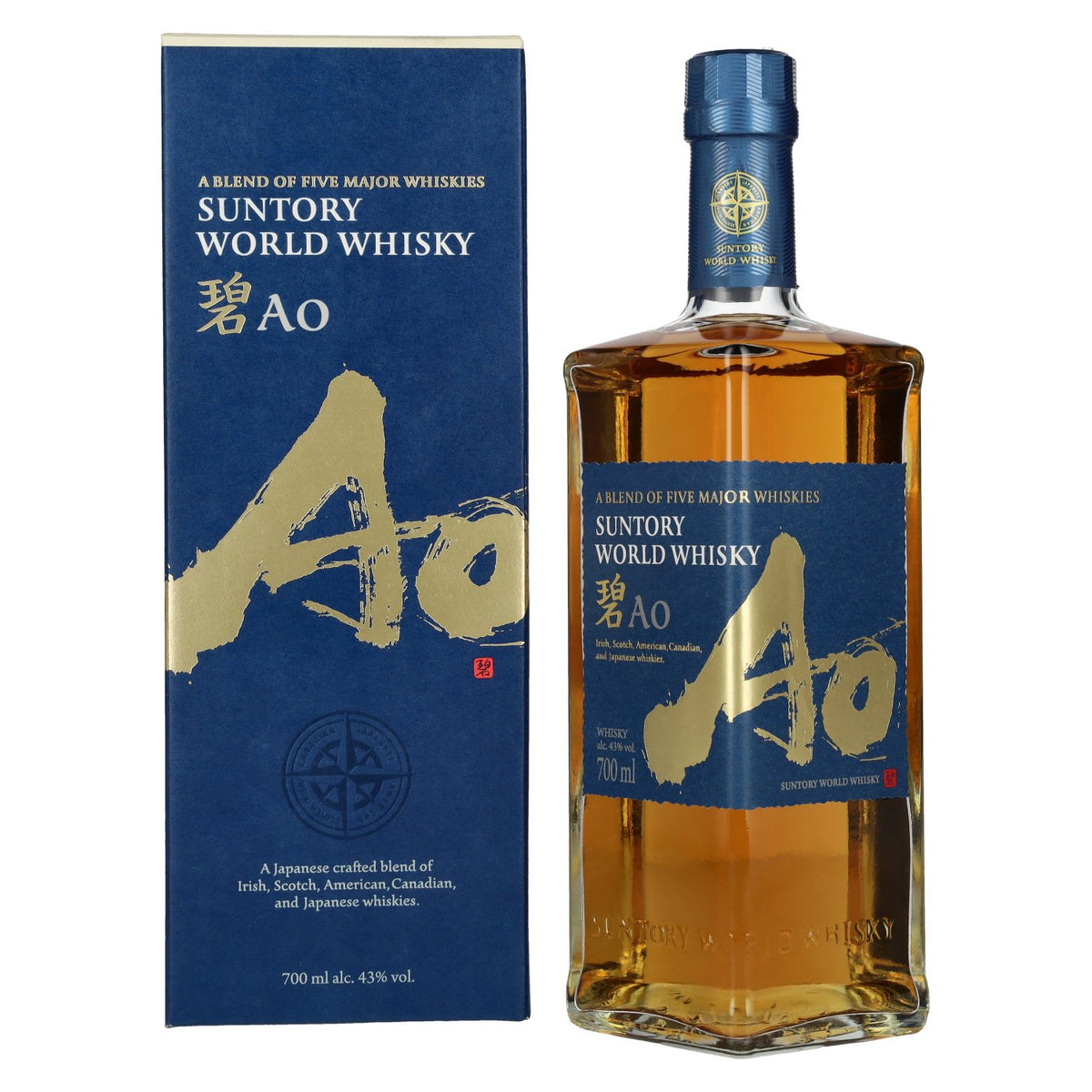 Suntory AO World Blend Whisky 43% Vol. 0,7l in Geschenkbox