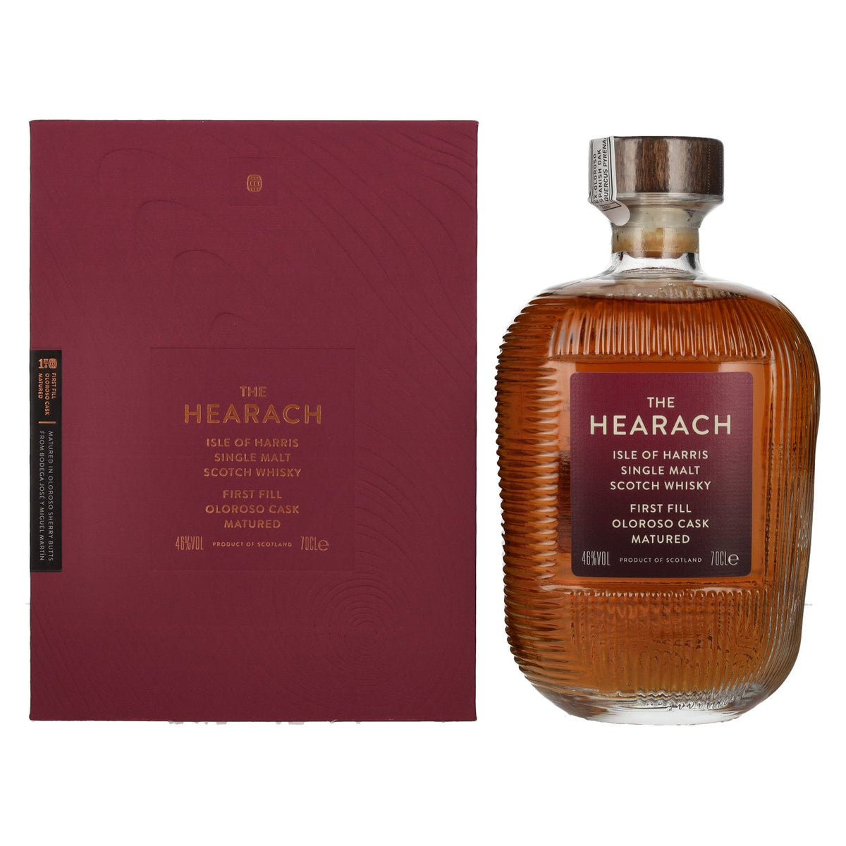 Whisky single malt écossais « The Hearach Isle of Harris First Fill Oloroso Cask », 46 % vol., 0,7 l, dans un coffret cadeau