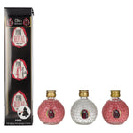 Pink Royal Dry Gin &amp; Pink 47 London Dry Gin Kerstballen 42,3% Vol. 3x0,05l in geschenkverpakking