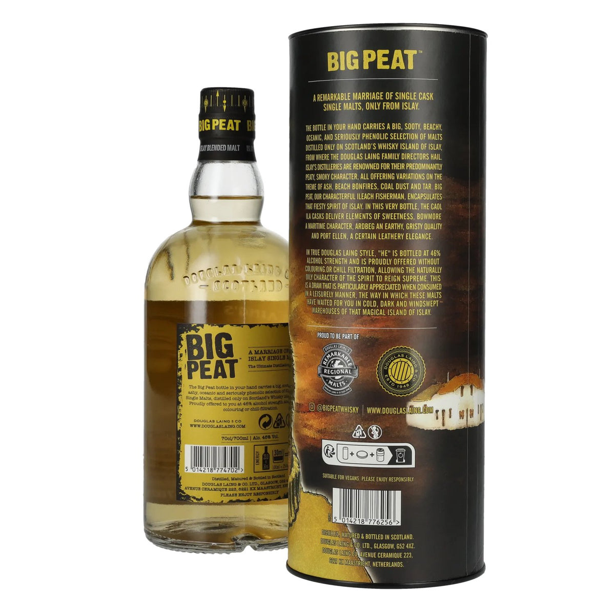 Douglas Laing Big Peat Small Batch Islay Blended Malt 46% vol. 0,7 l in geschenkverpakking