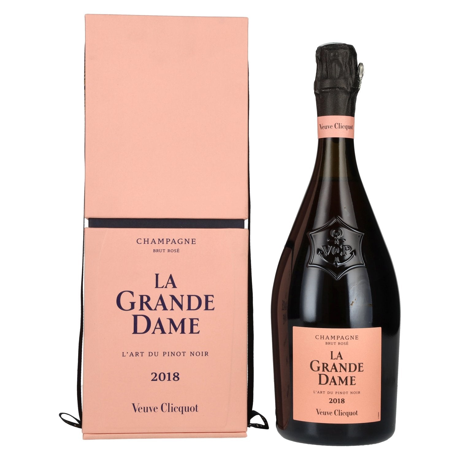 Champagne Veuve Clicquot LA GRANDE DAME Brut ROSÉ 2018 12,5 % vol. 0,75 l dans un coffret cadeau