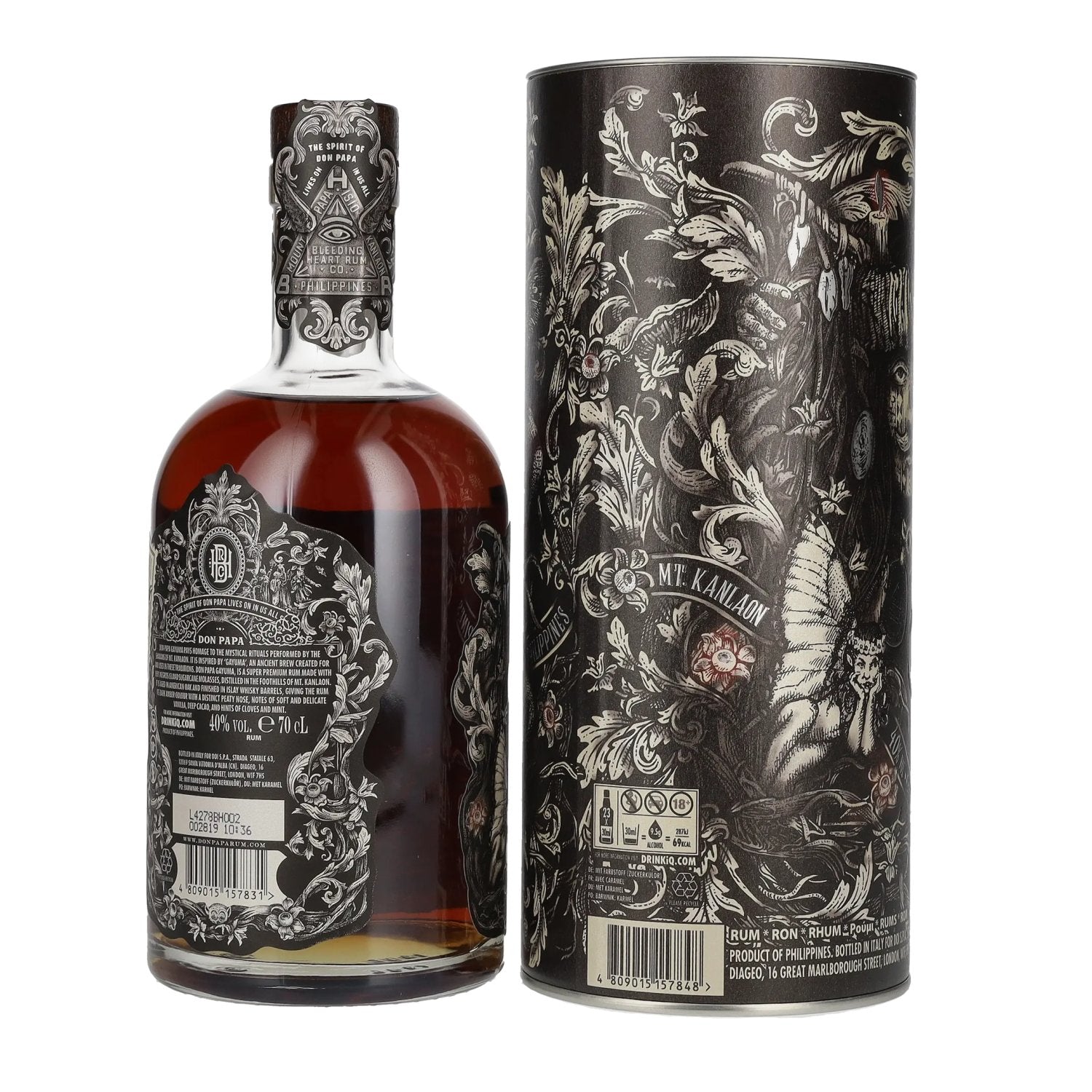 Don Papa GAYUMA Rum 40% Vol. 0,7l en boîte cadeau