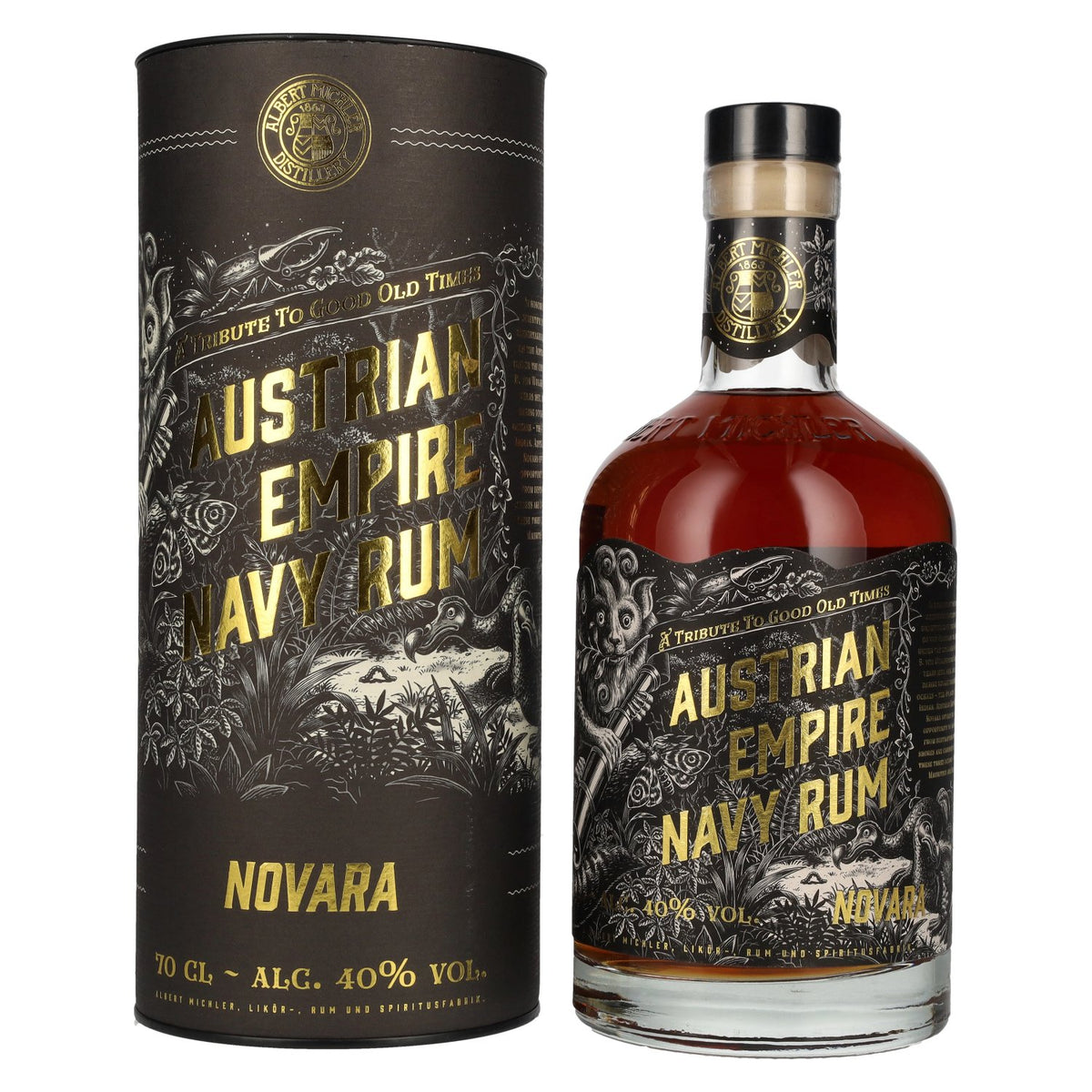 Austrian Empire Navy Rum NOVARA 40% Vol. 0,7l in gift box