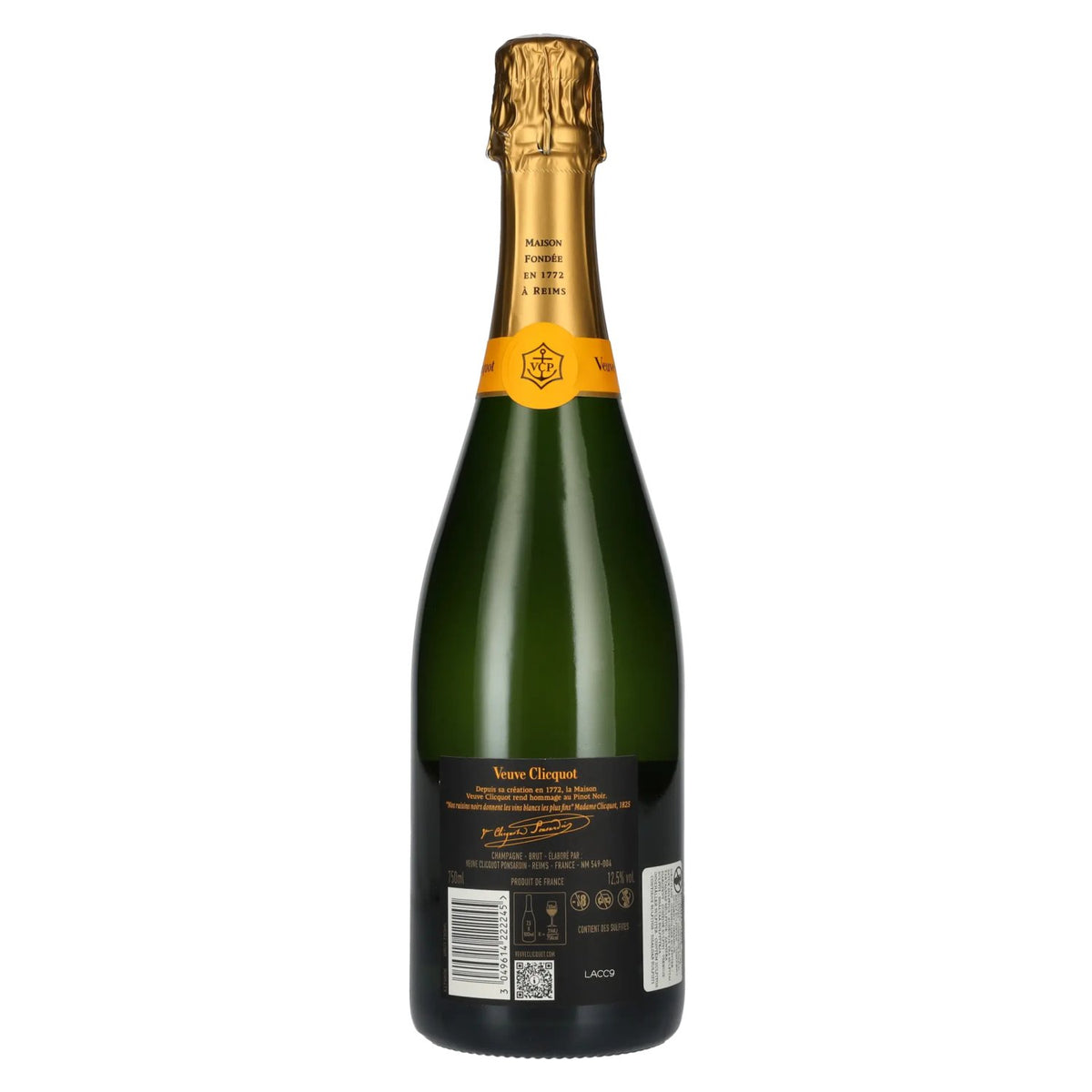 Veuve Clicquot Champagne Brut Yellow Label 12.5% ABV 0.75 l