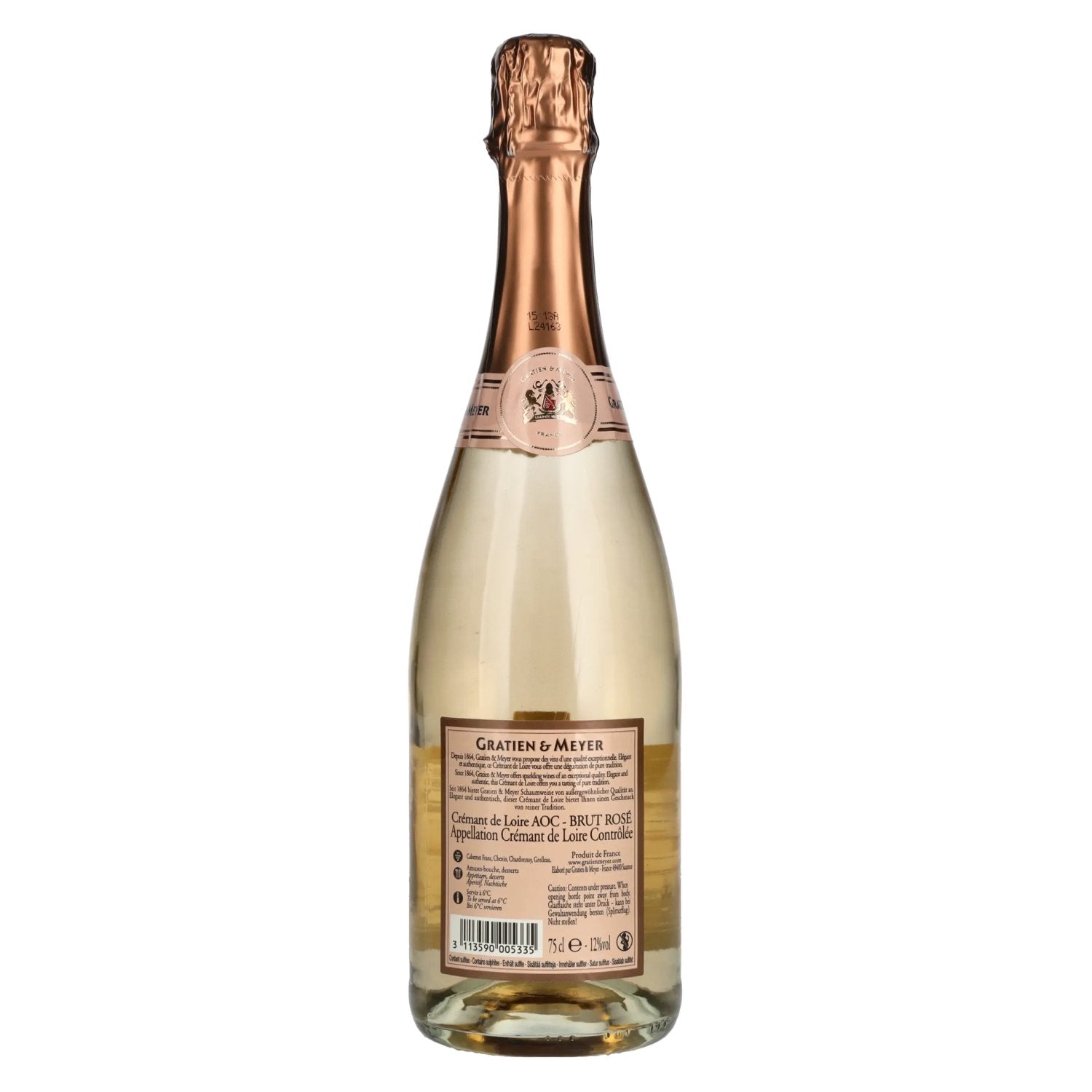 Gratien &amp; Meyer Crémant de Loire Brut-Rosé 12% Vol. 0,75l