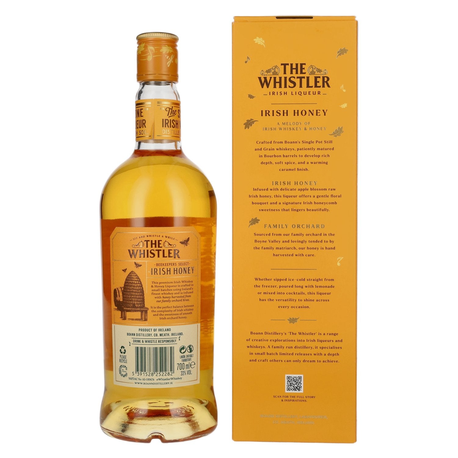 The Whistler IRISH HONEY Irish Whiskey & Honey Liqueur 33% Vol. 0,7l in Geschenkbox
