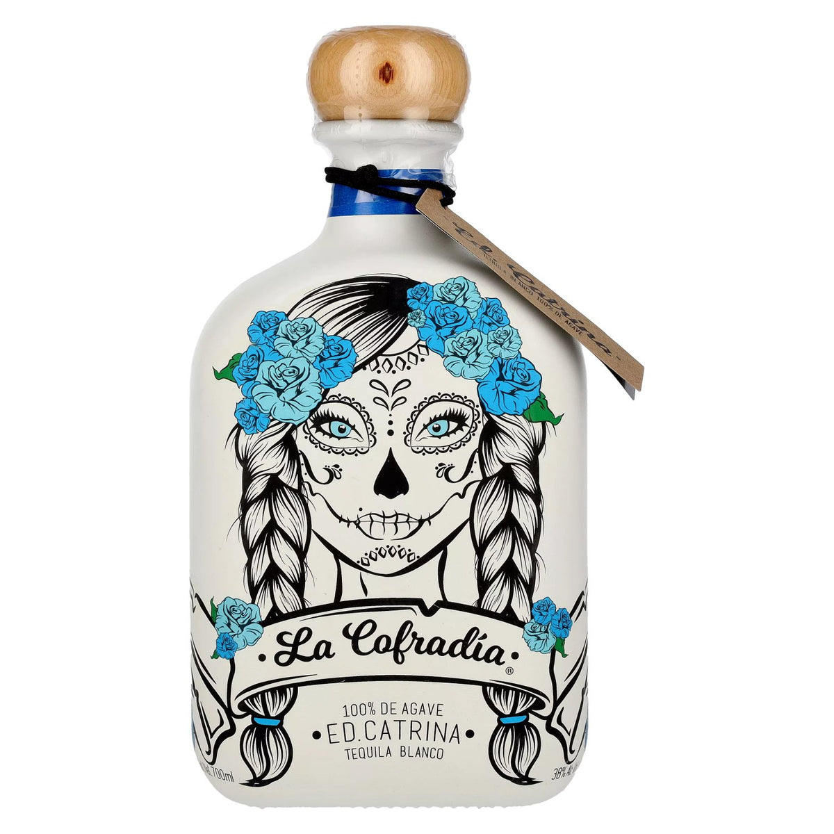 La Cofradia ED. CATRINA Tequila Blanco 100 % d'agave, 38 % vol., 0,7 l