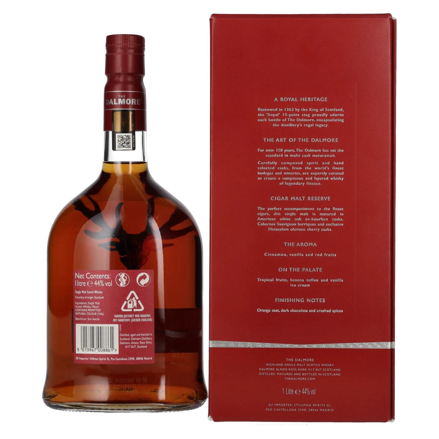 The Dalmore CIGAR MALT Reserve Highland Single Malt Scotch Whisky 44% Vol. 1l in gift box