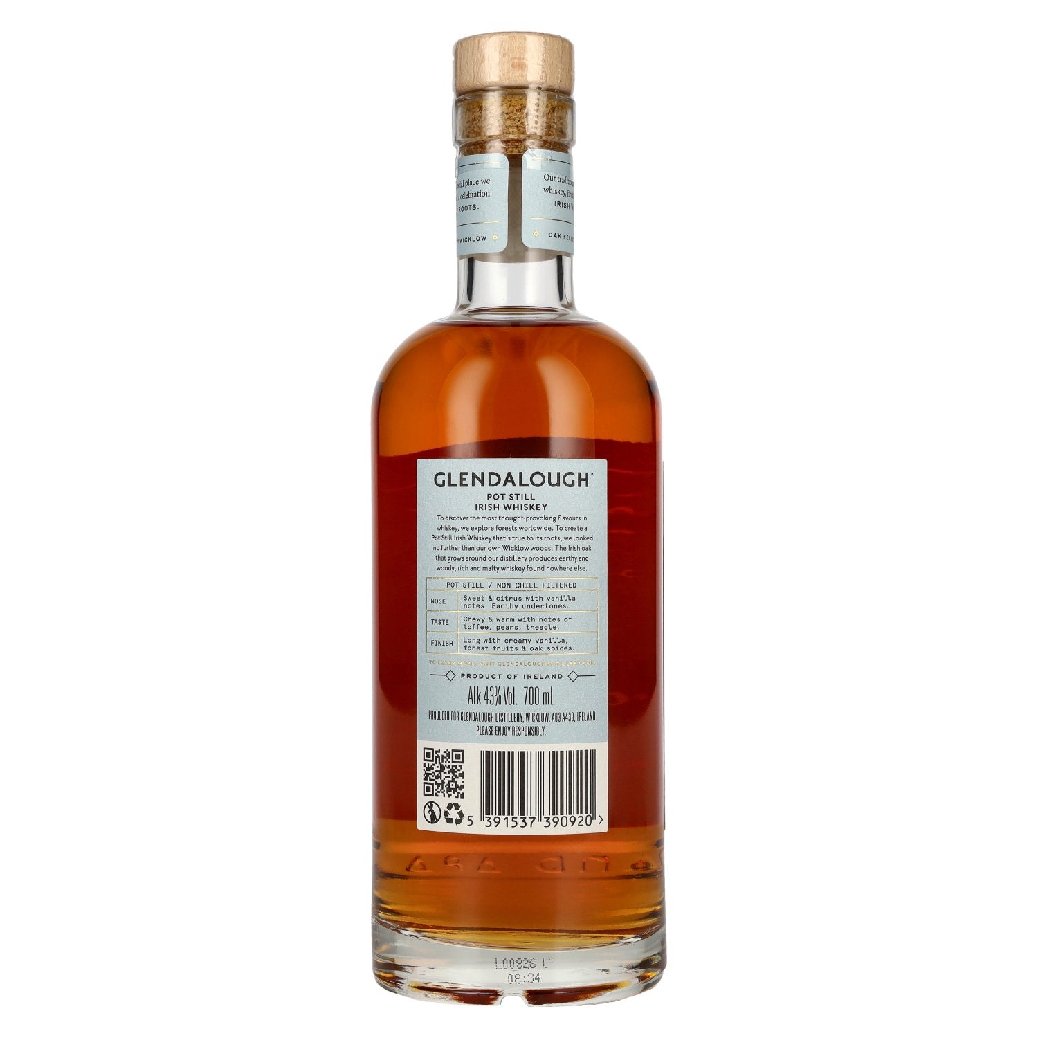Glendalough Pot Still Irish Whiskey 43% Vol. 0,7l