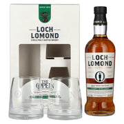 Loch Lomond THE OPEN SPECIAL EDITION 153rd Royal Portrush Chianti Wine 2025 46% Vol. 0,7l in geschenkverpakking met 2 glazen