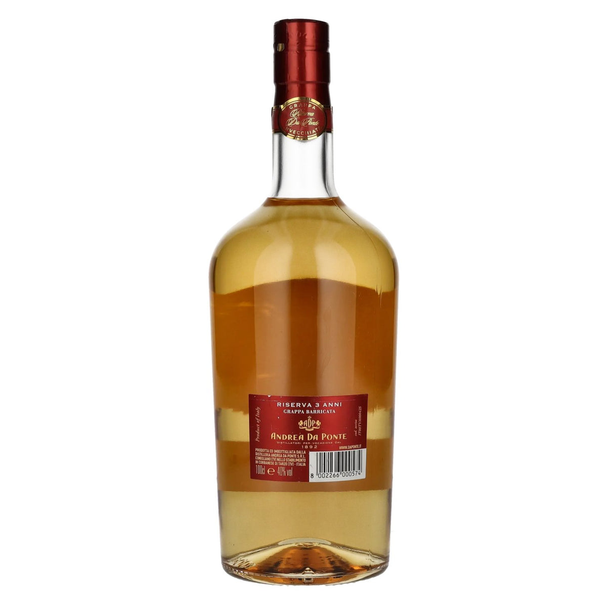 Andrea Da Ponte Grappa Riserva 3 Years Old 40% Vol. 1l