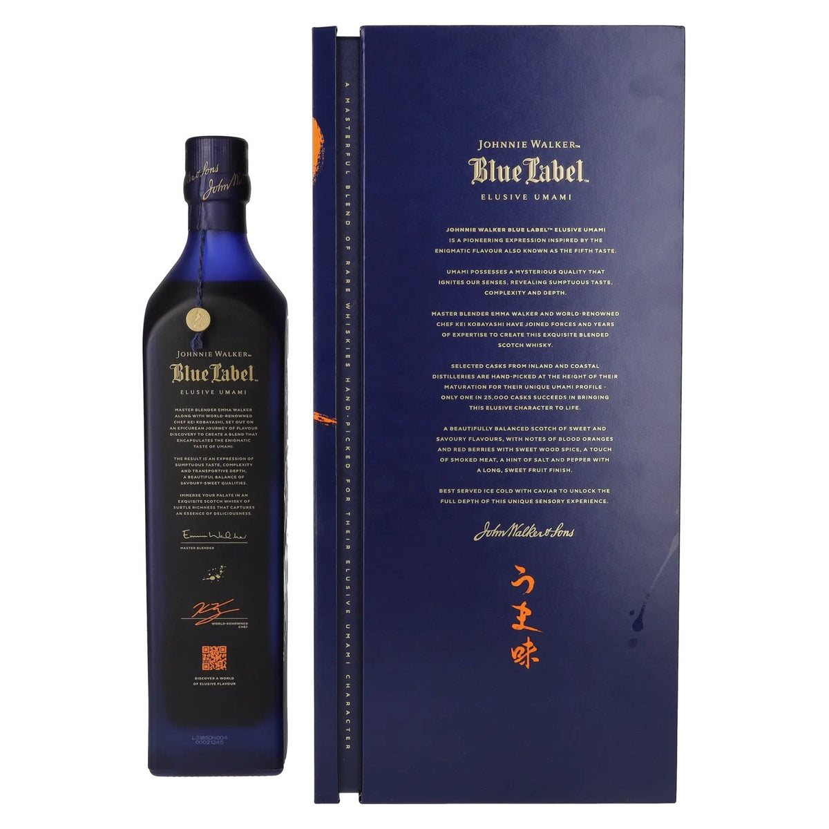 Johnnie Walker Blue Label ELUSIVE UMAMI, whisky écossais de mélange, édition limitée, 43 % vol., 0,7 l, dans un coffret cadeau
