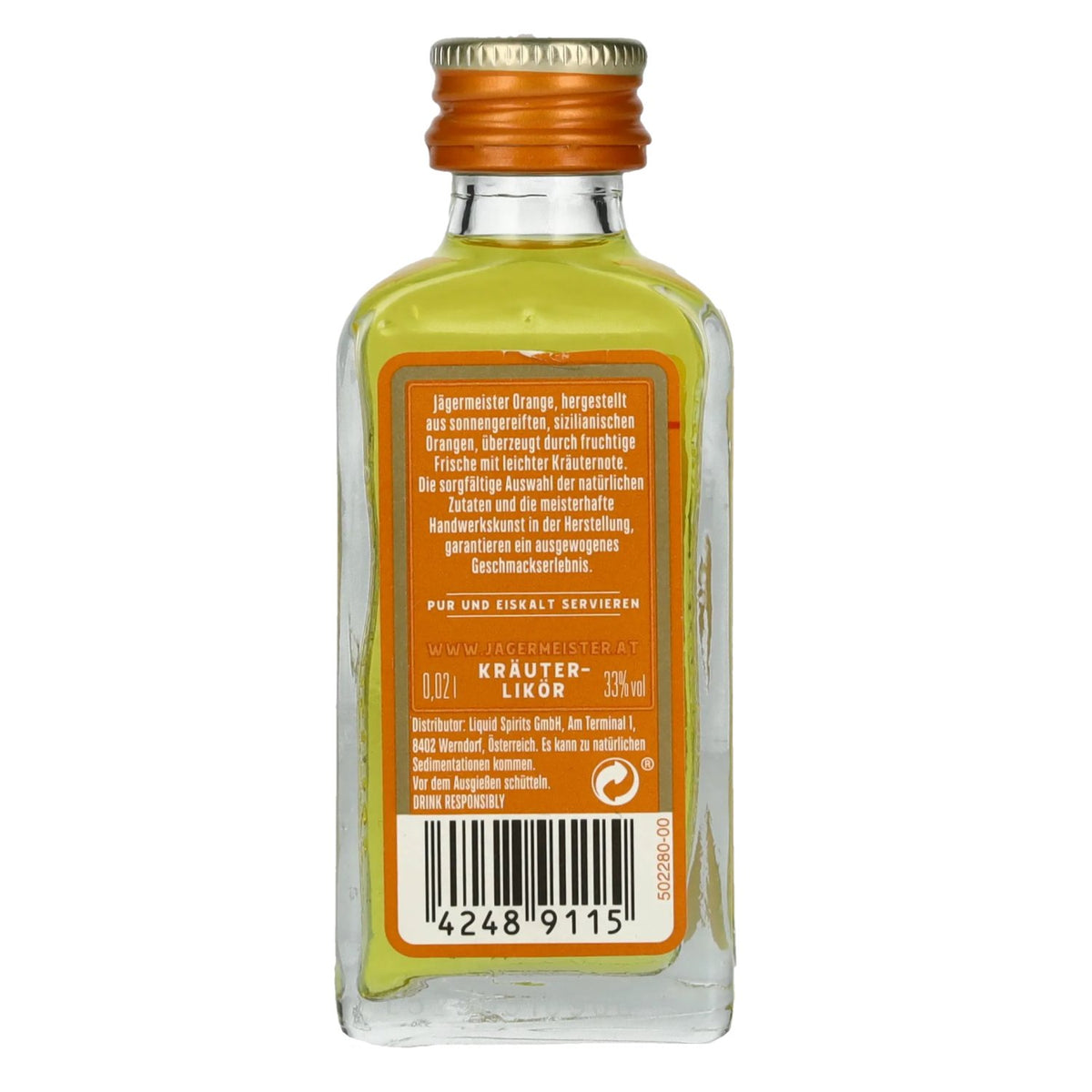 Jägermeister Orange 33% ABV 0.02 l