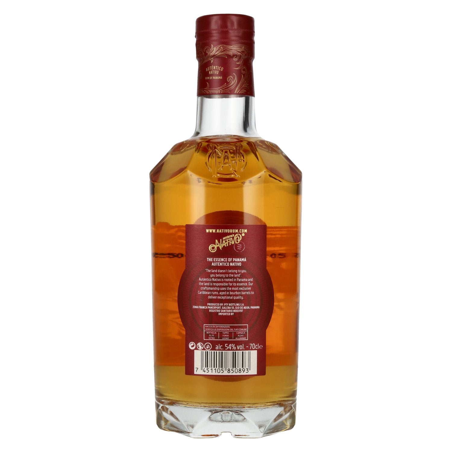 Auténtico Nativo Overproof Rum 54% Vol. 0,7l