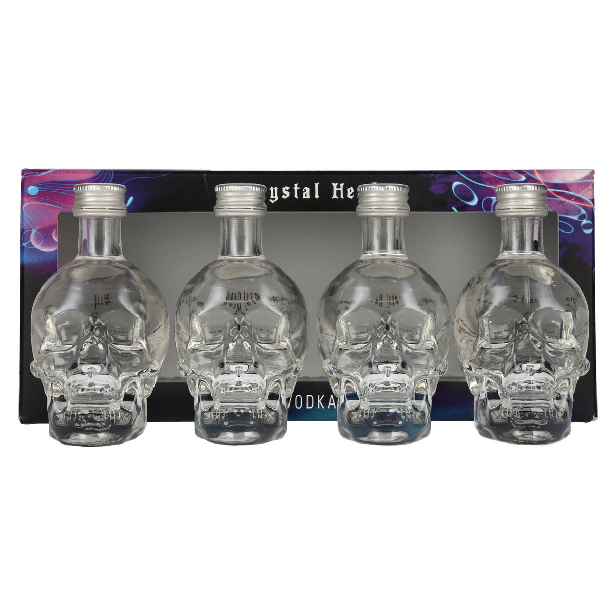 Crystal Head Vodka 40% vol. 4x0,05l en boîte cadeau
