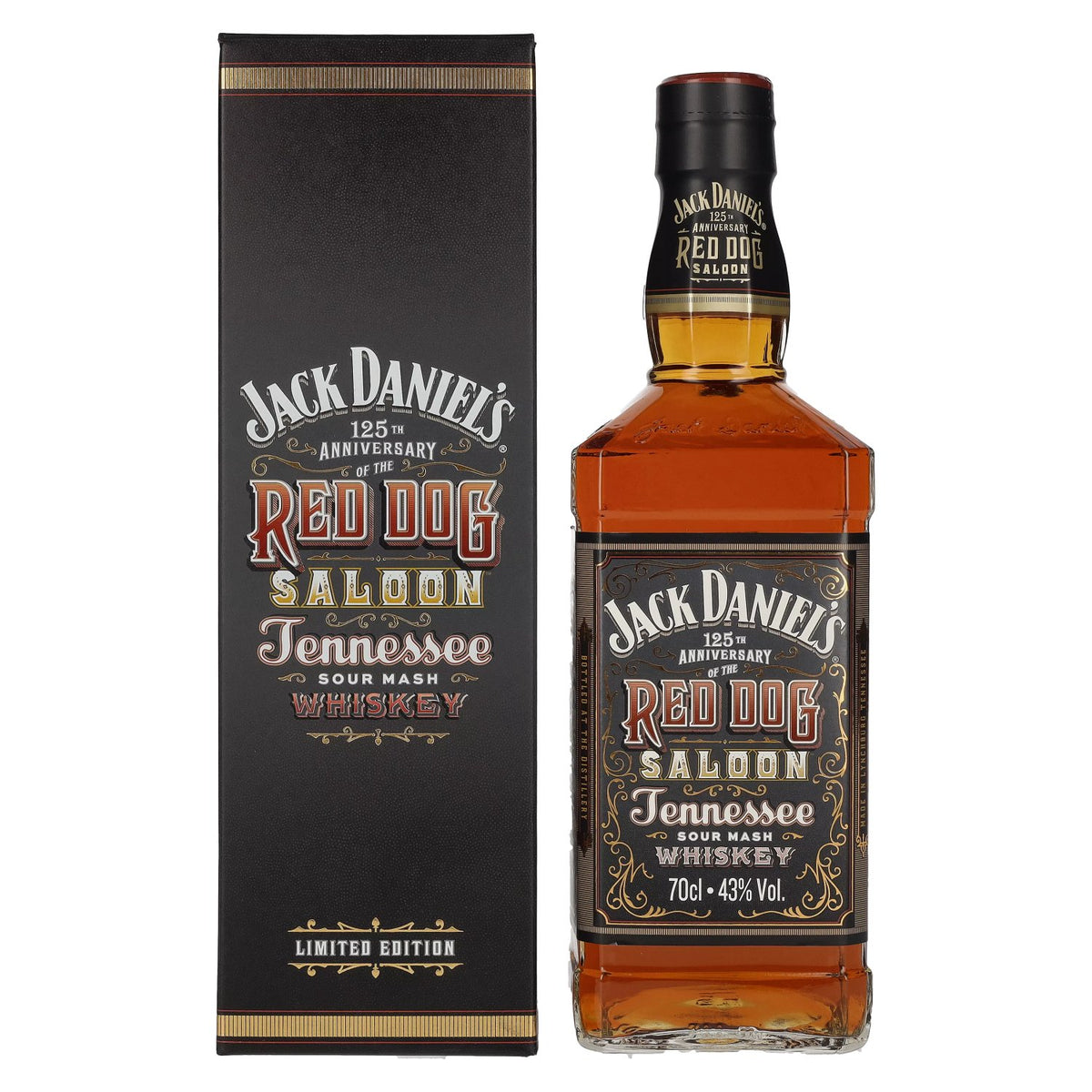 Jack Daniel's RED DOG SALOON Tennessee Whiskey 43% vol. 0,7 l in geschenkverpakking