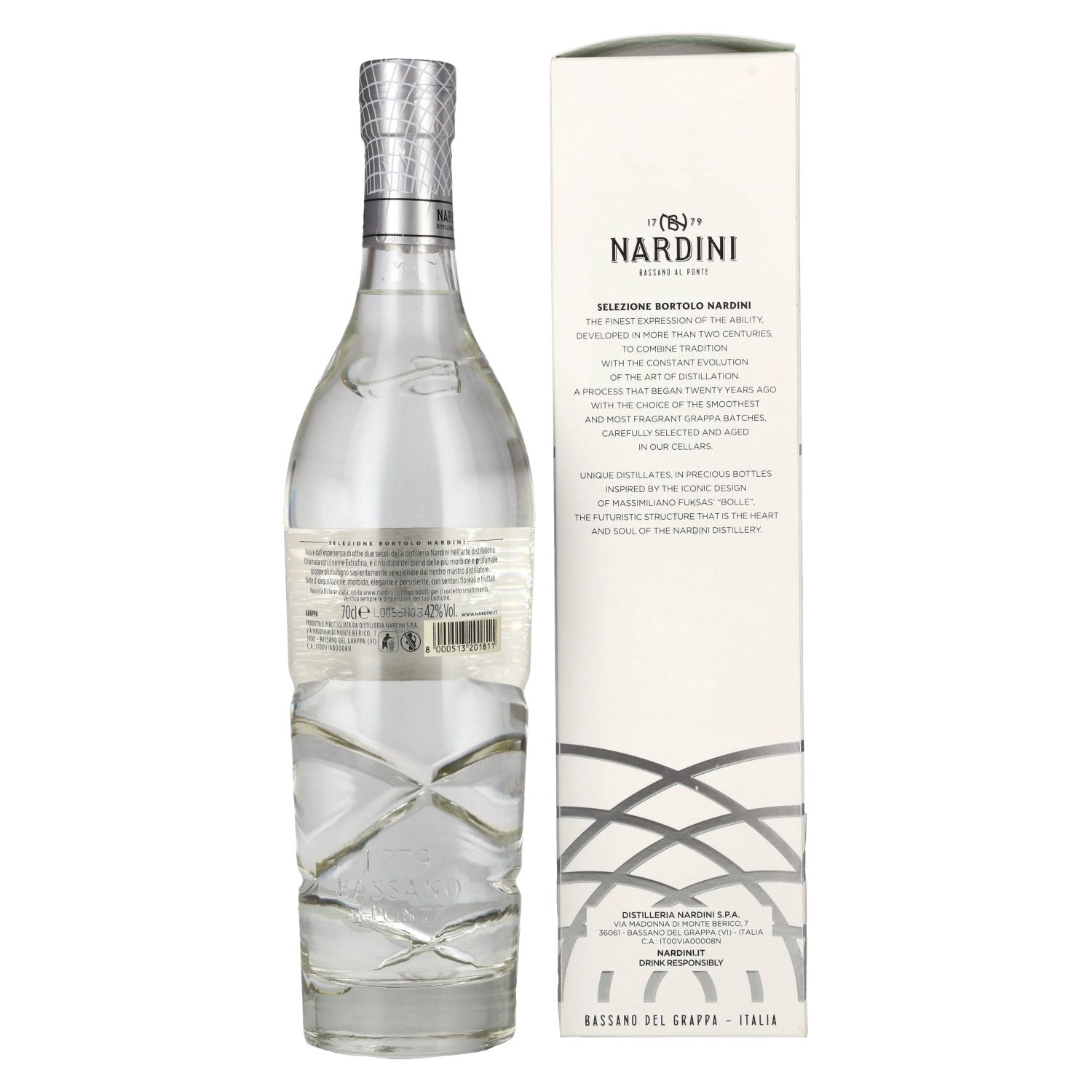 Nardini Grappa EXTRAFINA 42% Vol. 0,7l in Geschenkbox