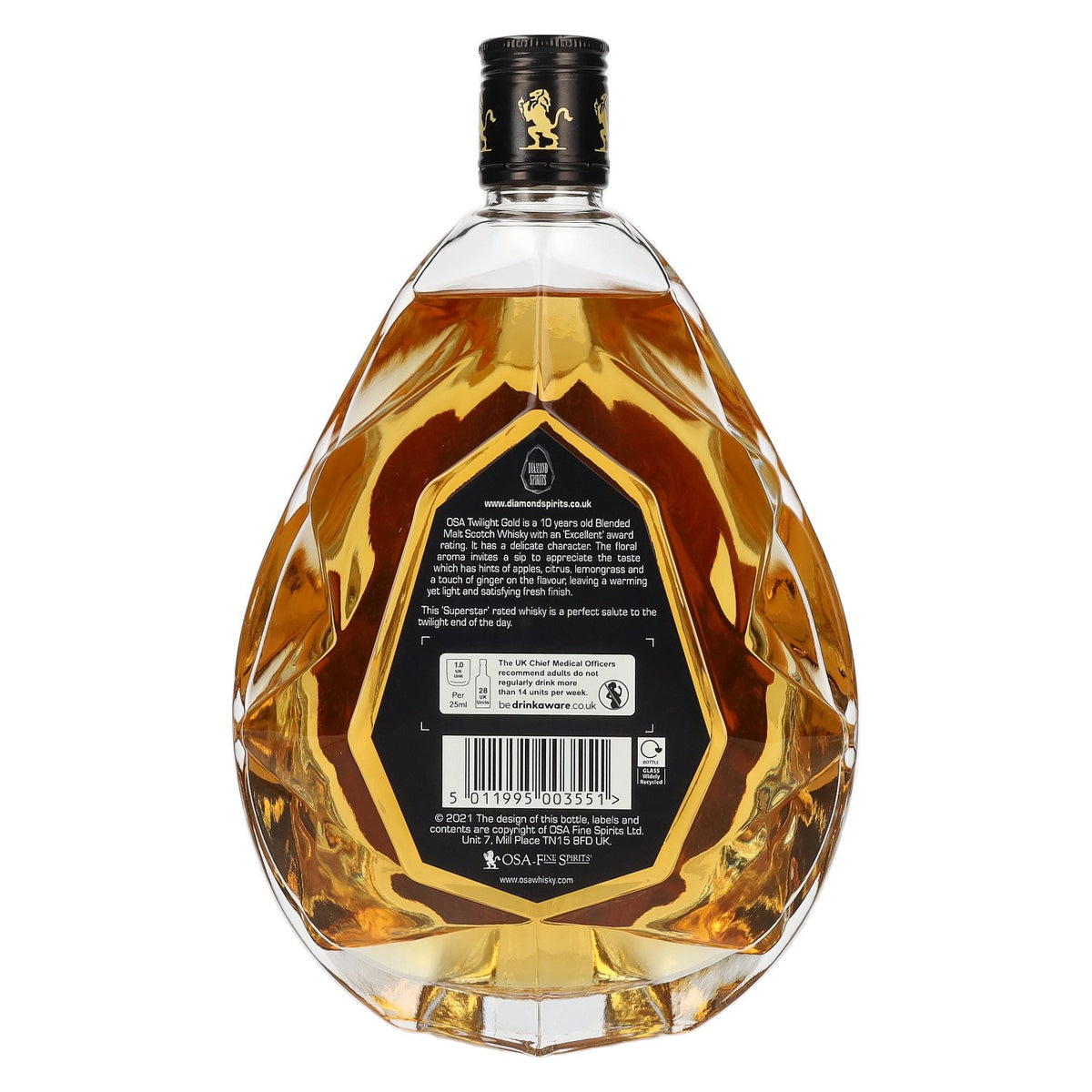 OSA Fine Spirits GOLD TWILIGHT 10-Year-Old Blended Malt Scotch Whisky 40% vol. 0.7 l