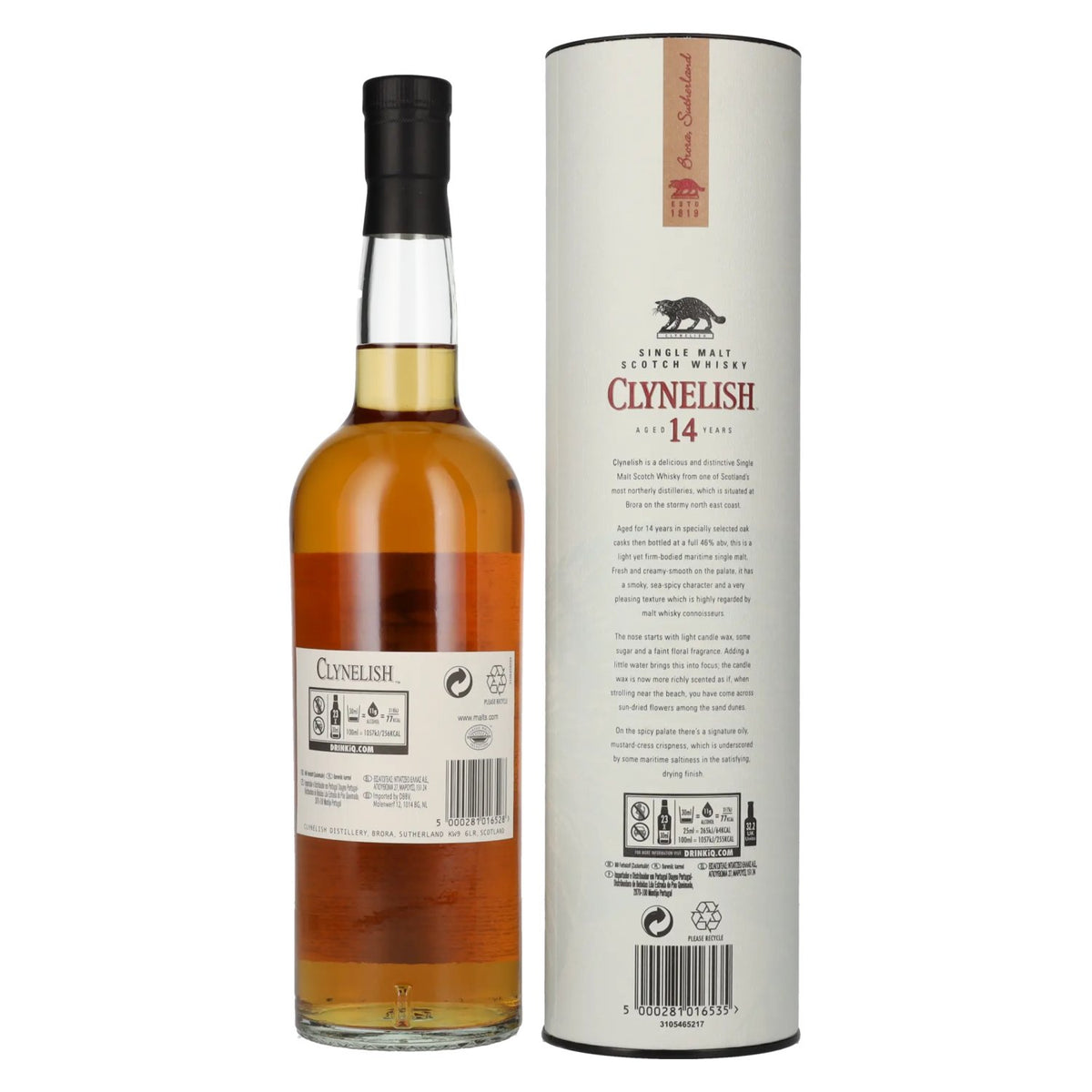 Clynelish 14 Years Old Single Malt 46% Vol. 0,7l en boîte cadeau