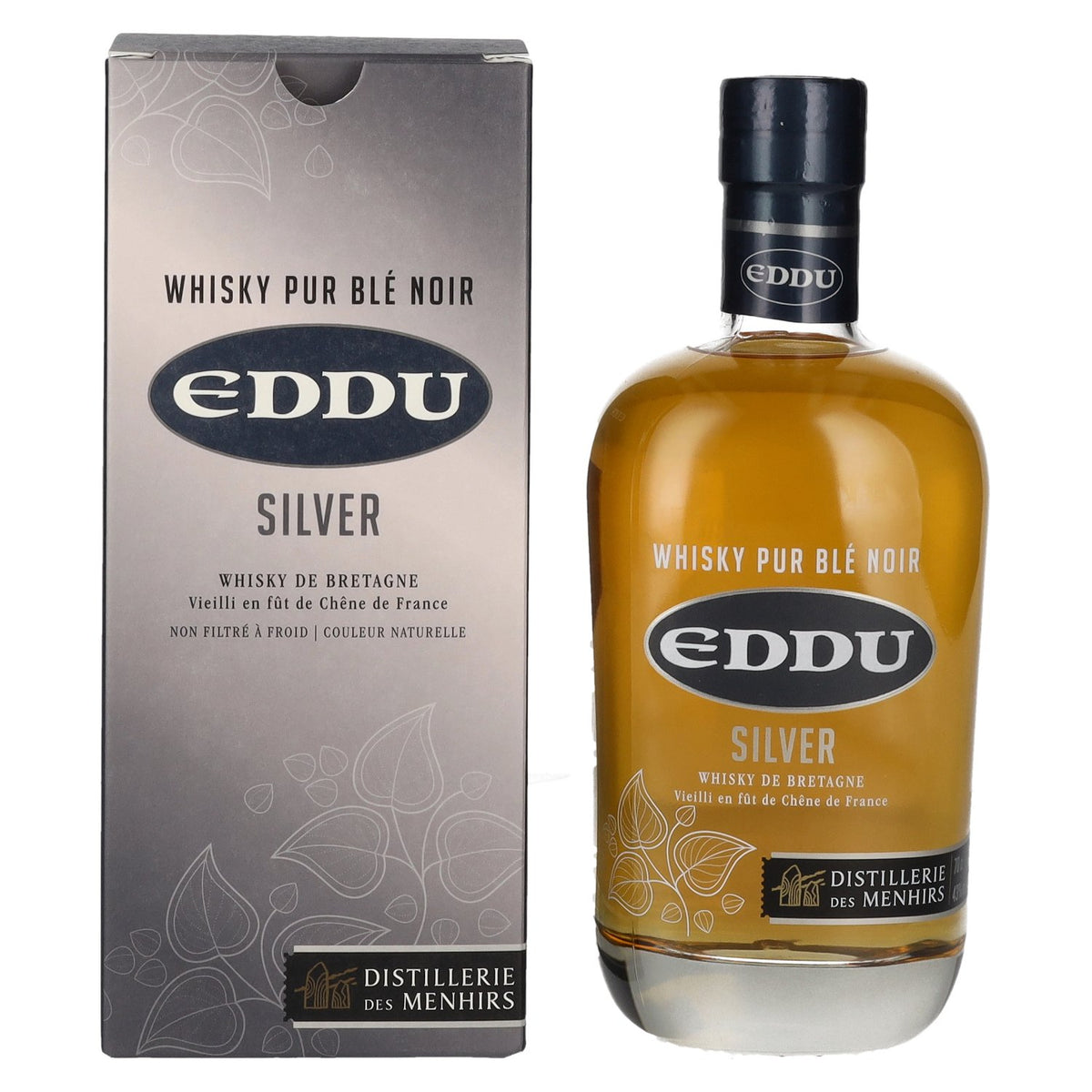 Eddu SILVER Pur Blé Noir Whisky 43% Vol. 0,7l in Geschenkbox
