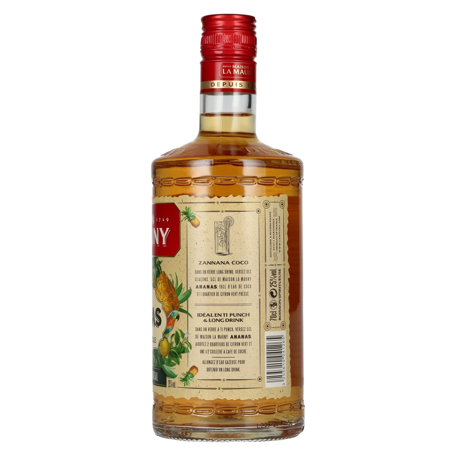 La Mauny ANANAS Rhum Agricole 25% Vol. 0,7l
