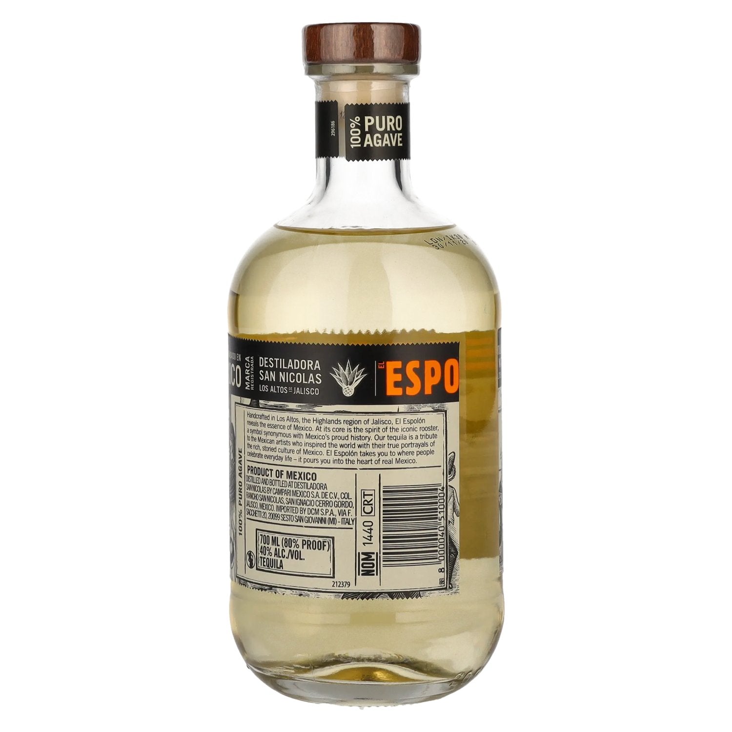 Espolón Tequila Reposado 100 % pur agave, 40 % vol., 0,7 l