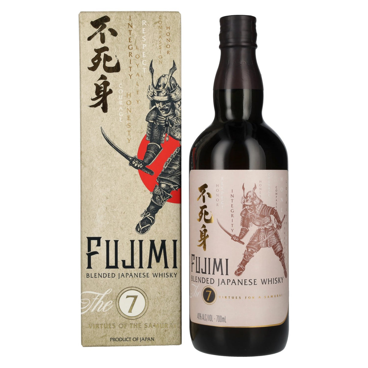 Fujimi The 7 Virtues Blended Japanese Whisky 40% Vol. 0,7l in Geschenkbox