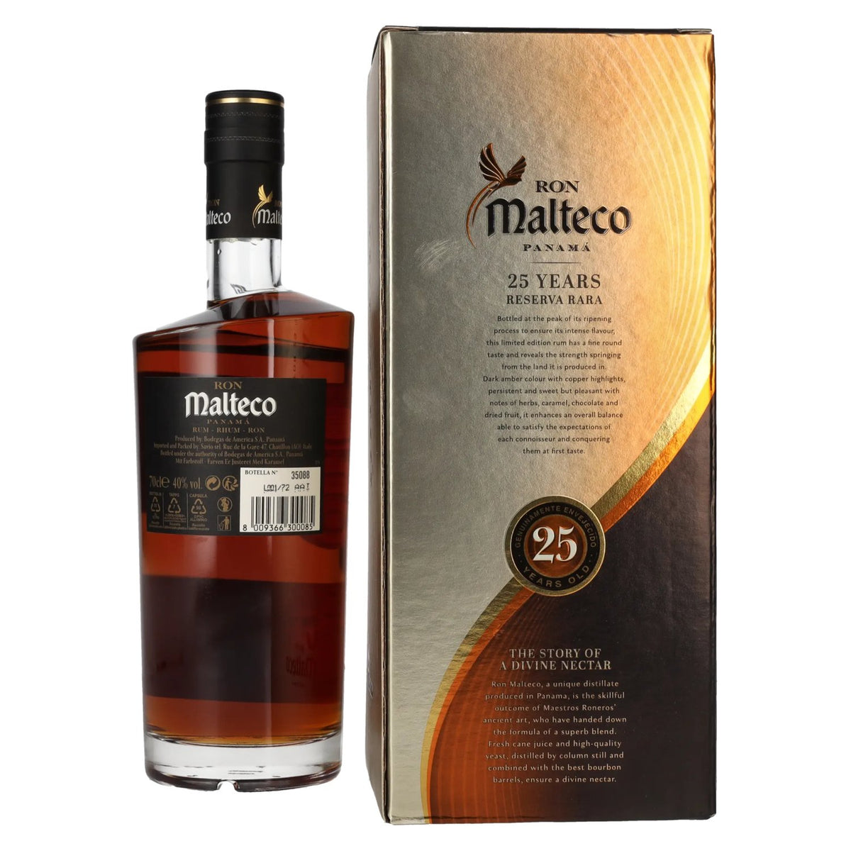 Ron Malteco 25 Años Reserva Rara 40% vol. 0,7 l in geschenkverpakking
