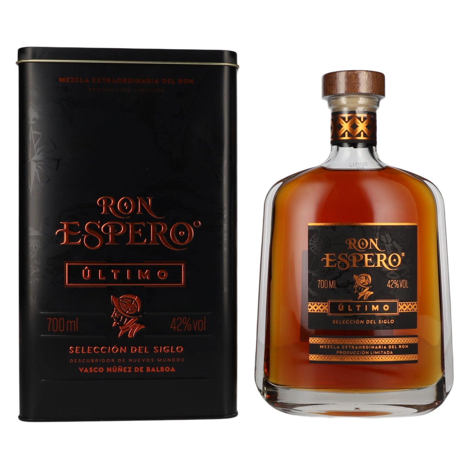 Ron Espero ÚLTIMO Selección del Siglo Producción Limitada 42% Vol. 0,7l in Tinbox