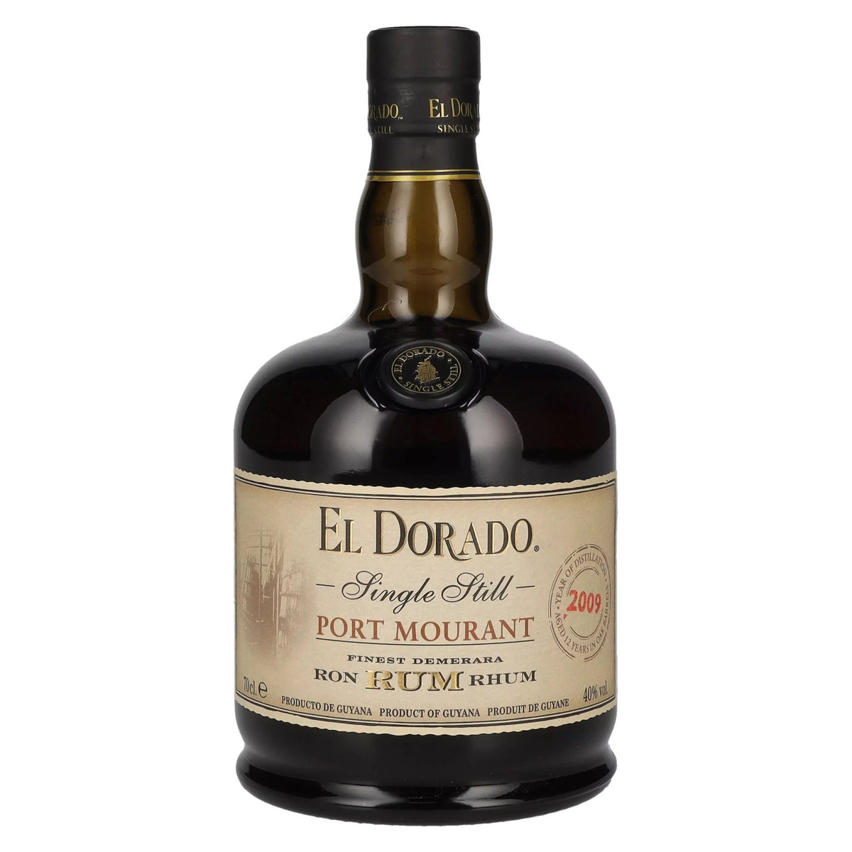 El Dorado Single Still PORT MOURANT Finest Demerara Rum 2009 40% vol. 0.7 l