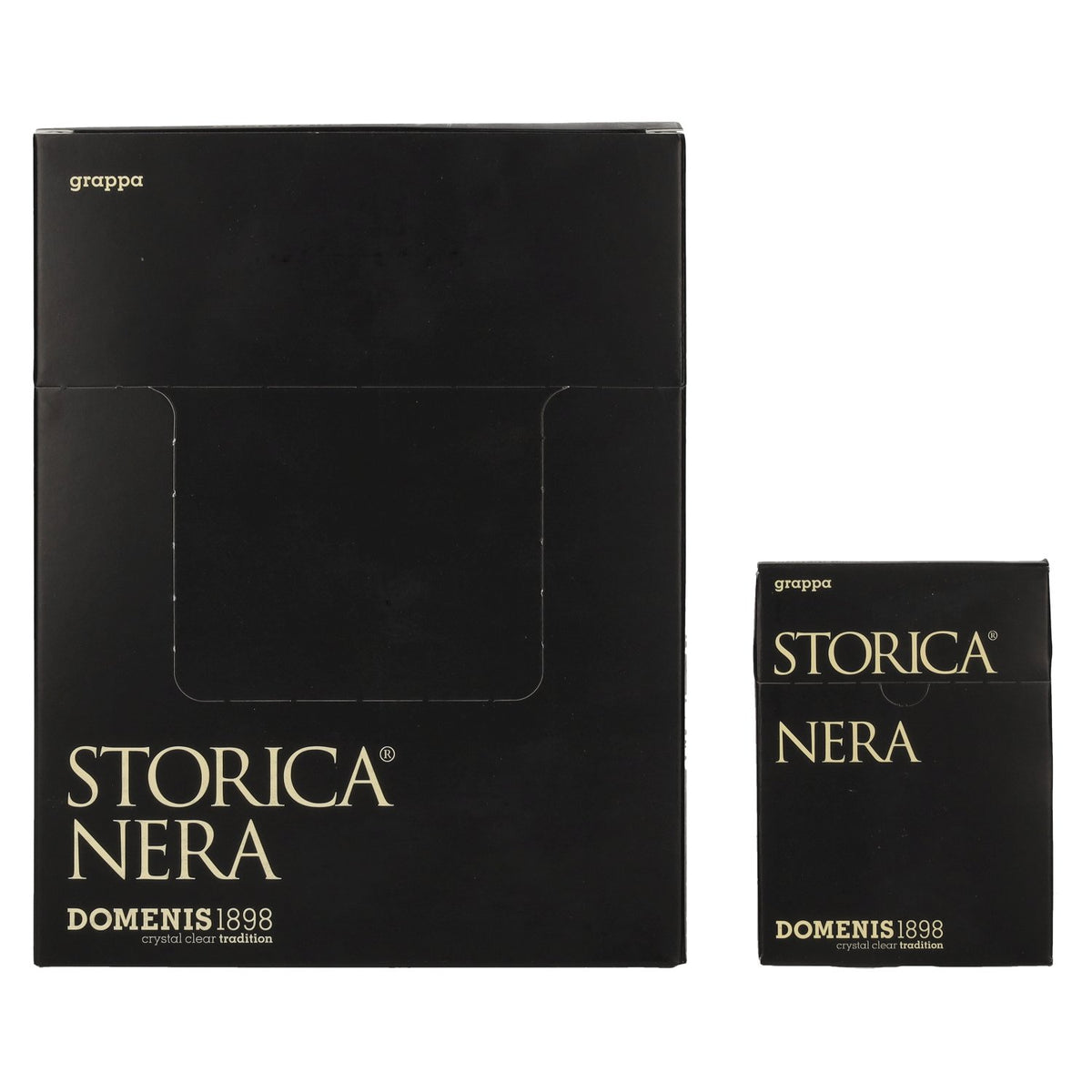 Domenis 1898 STORICA NERA Grappa 50% Vol. 10x10x0,005l in Geschenkbox